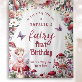 Tapiz Bienvenidos a la fiesta de cumpleaños del bebé