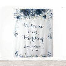 Bienvenidos a Nuestra Boda de Eucalipto Azul Polvo