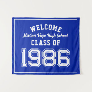 Tapiz Bienvenidos Clase de 1986, Decoración para la Fies