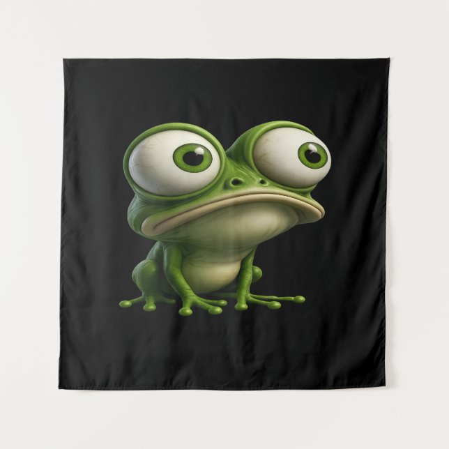 Tapiz Big-Eyed Cartoon Frog (Anverso)