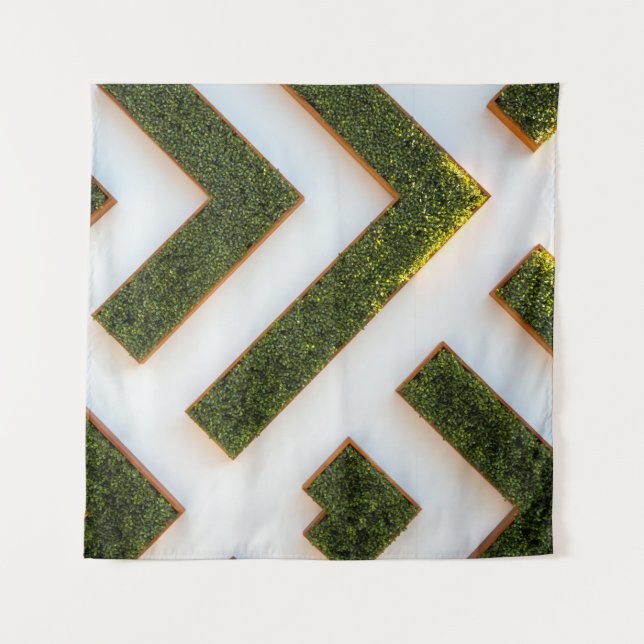 Tapiz Bird's eye view of maze garden (Anverso)