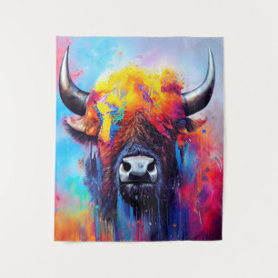 Tapiz Bison Animal Discovery Adventure Nature Planet