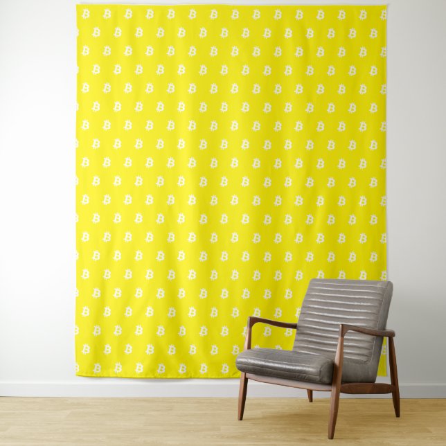Tapiz Bitcoin Amarillo (In situ)