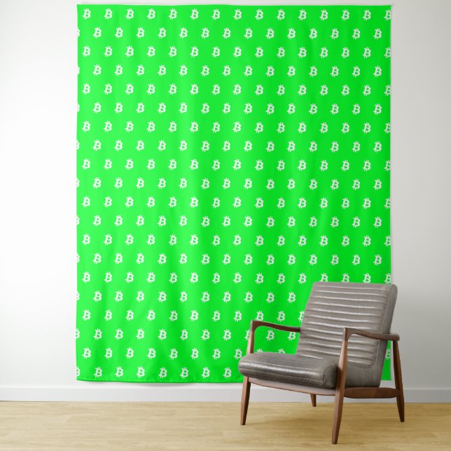 Tapiz Bitcoin Verde (In situ)