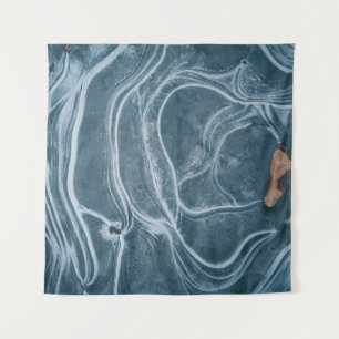 Tapiz Black and gray abstract painting