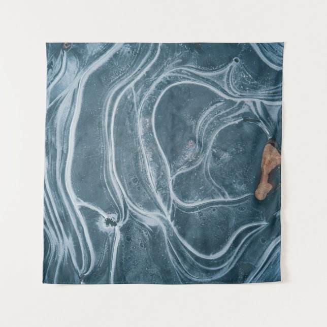 Tapiz Black and gray abstract painting (Anverso)