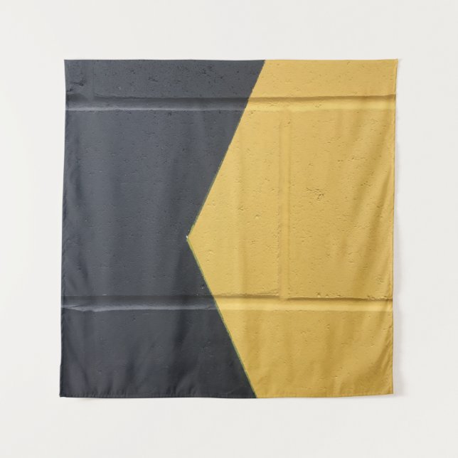 Tapiz Black and yellow paint wall (Anverso)