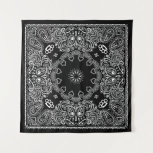 Tapiz Black Biker Bandanna