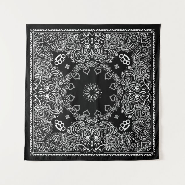 Tapiz Black Biker Bandanna (Anverso)