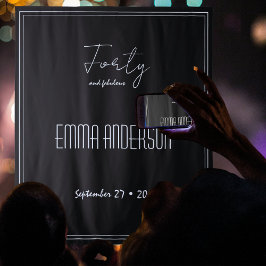 Tapiz Black Cuarenta y un fabuloso texto personal Fondo