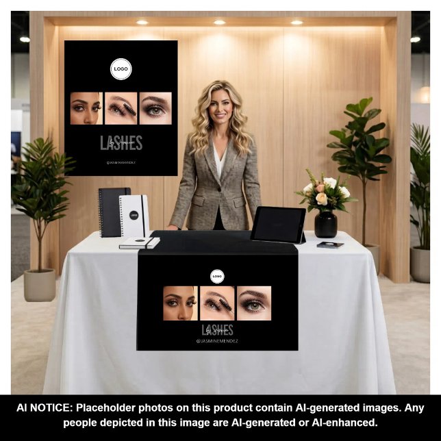 Tapiz Black Lashes Studio Foto Collage Feria Comercial (Subido por el creador)