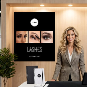 Tapiz Black Lashes Studio Foto Collage Feria Comercial
