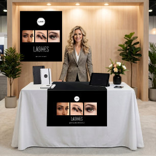 Tapiz Black Lashes Studio Foto Collage Feria Comercial