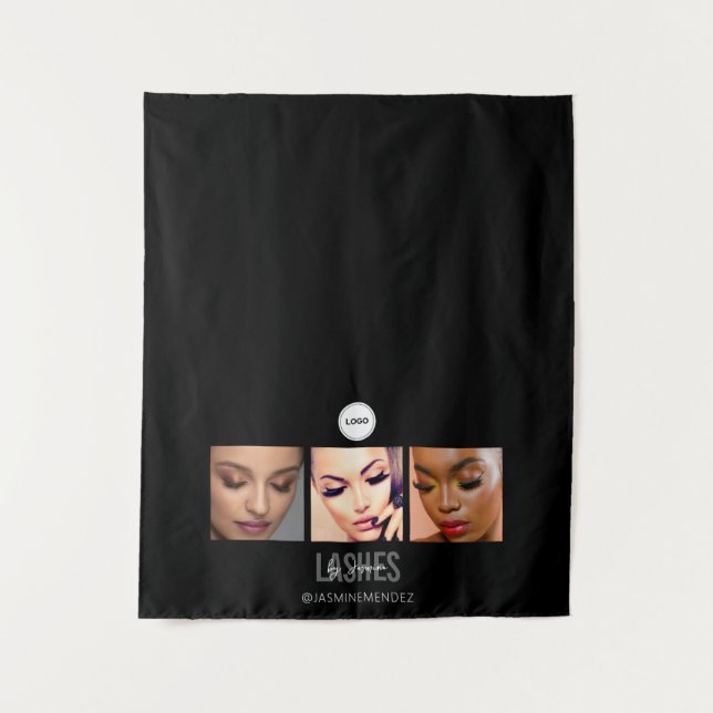 Tapiz Black Lashes Studio Foto Collage Feria Comercial (Anverso)