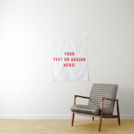 Tapiz blanco sólido personalizado - Personalizado