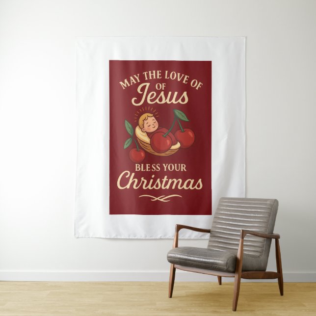 Tapiz Blessed Christmas by Sweet Cherry (In situ)