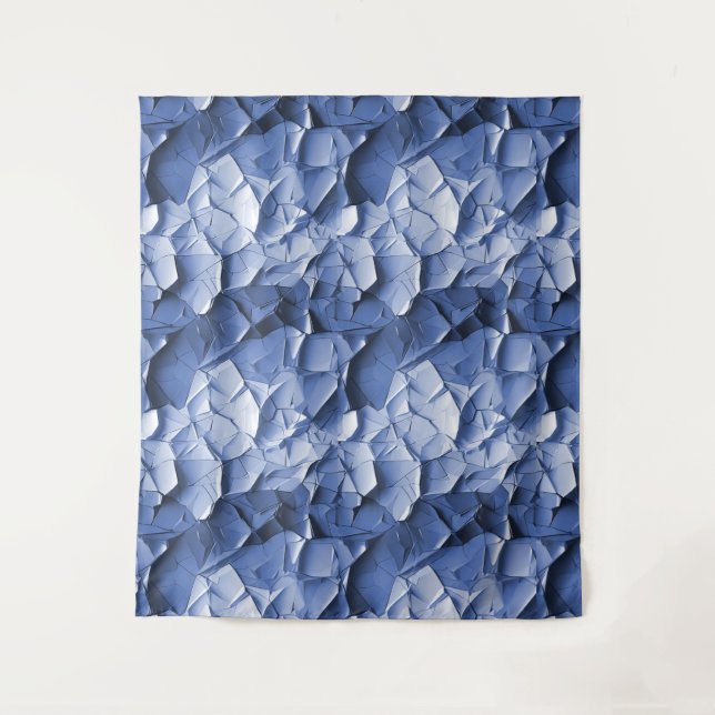 Tapiz bleu craquelure Tenture (Anverso)