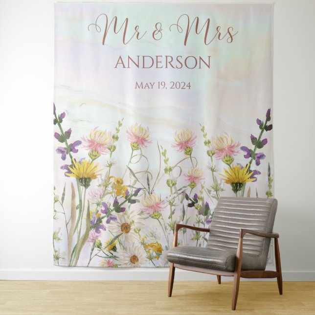 Tapiz Blissful Blooms Boda (In situ)