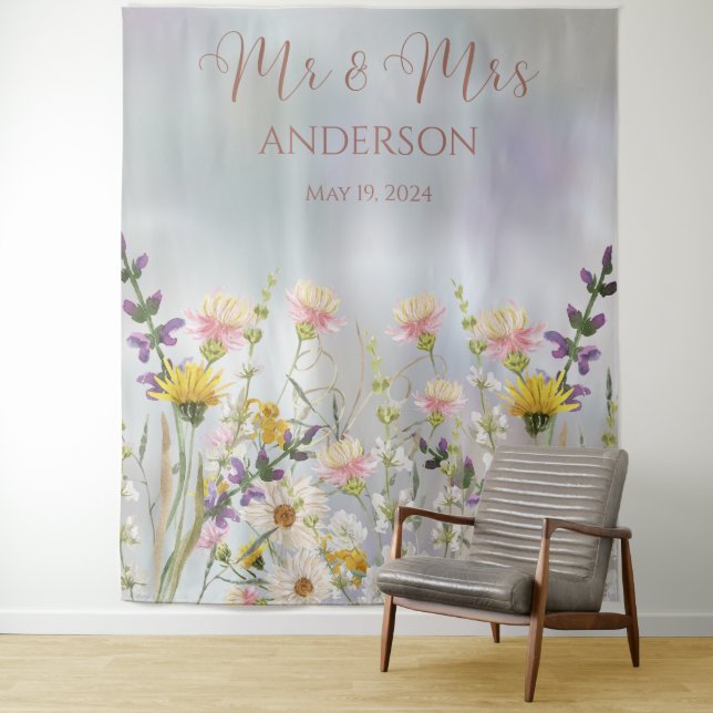 Tapiz Blissful Blooms Boda (In situ)