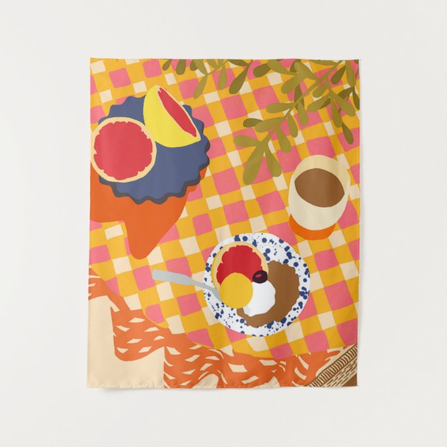 Tapiz Blooms y Brunch (Anverso)