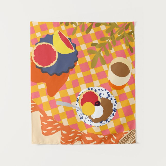 Tapiz Blooms y Brunch (Anverso)