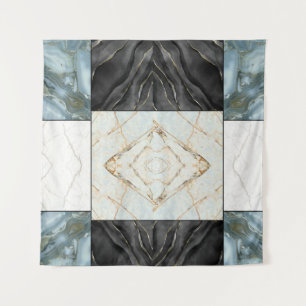 Tapiz Bloque geométrico abstracto moderno de mármol ágat