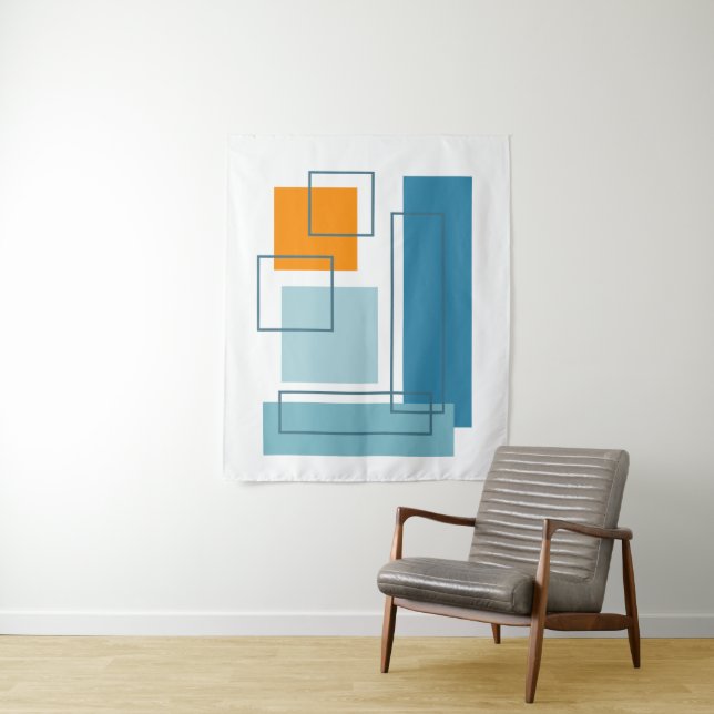 Tapiz Bloques abstractos 1 Diseño geométrico (In situ)