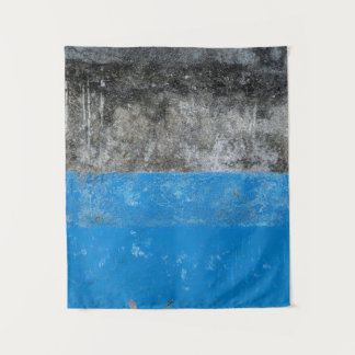 Tapiz Blue and white abstract painting