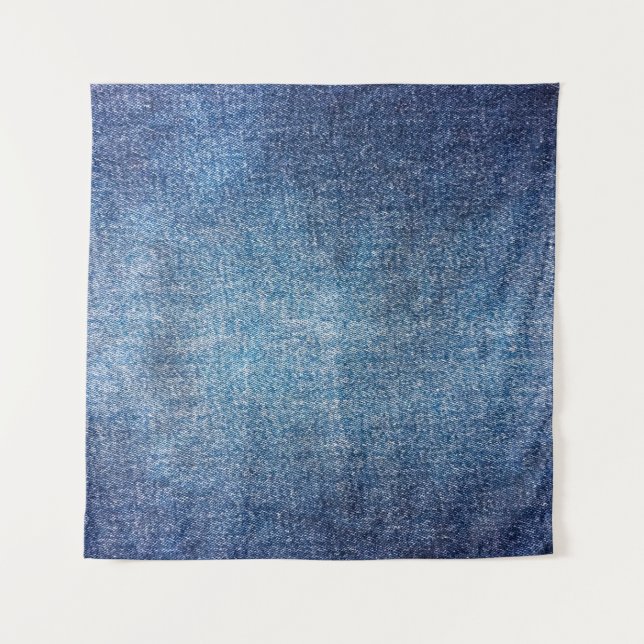Tapiz Blue background, denim jeans texture background. D (Anverso)