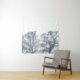 Tapiz Blue Bottom Trees Tropical Boho