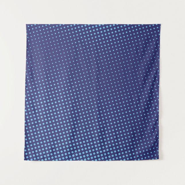 Tapiz Blue comic pop-art halftone background vintageabst (Anverso)