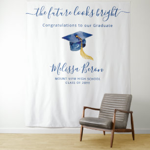 Tapiz Blue elegante Photo Backdrop for Photo stand