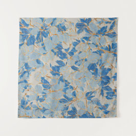 Tapiz Blue Gold Leaf