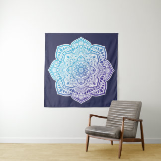 Tapiz Blue Moon Mandala Tapestry
