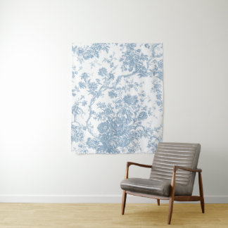 Tapiz Blue Toile de Jouy