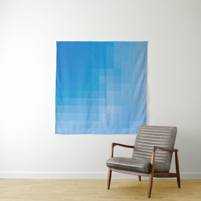 Tapiz Blues Pixelados (In situ)