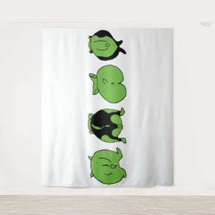 Tapiz Bocas de Hamster Verde