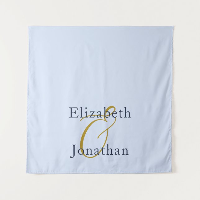 Tapiz Boda azul opulento (Anverso)