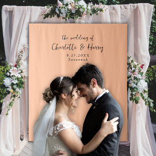 Tapiz Boda blanco moderno minimalista - Fondo fotográfic