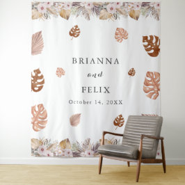 Tapiz Boda Boho Neutral Rústica