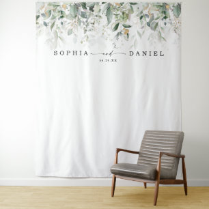 Tapiz Boda de color de agua verde foto fondo de aplicaci