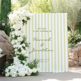 Tapiz Boda de Rayas Verdes