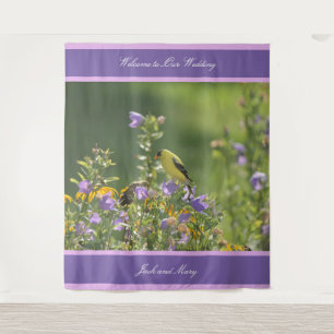 Tapiz Boda del Jardín de Primavera Goldfinch