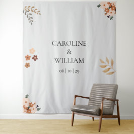 Tapiz Boda Floral Booth