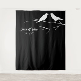 Tapiz Boda gótica de cuervos