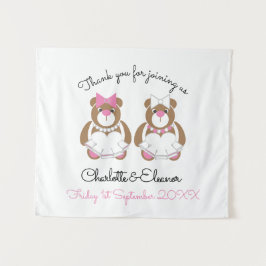 Tapiz Boda lesbiana Teddy Bear Bries