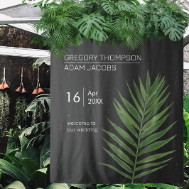 Tapiz Boda Moderna Minimalista de Playa y Cielo Estrella