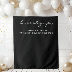 Tapiz Boda moderno Bienvenida Personalizado Boho Wedding