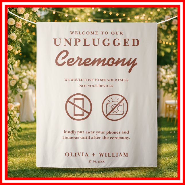 Tapiz Boda Naranja Quemada | Ceremonia Desconectada (Subido por el creador)