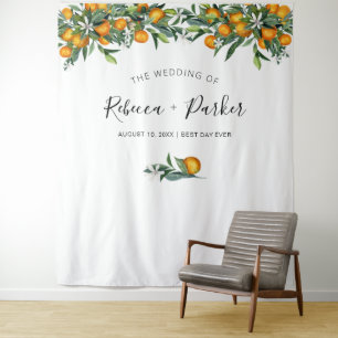 Tapiz Boda naranjas Fondo de foto